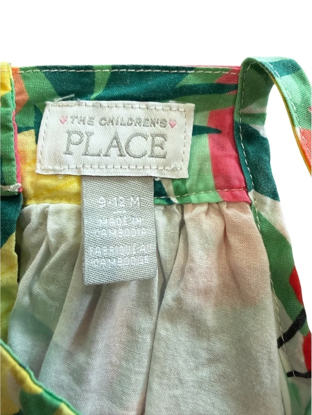 The Children's Place Baby Girl's Tropical Fruit Print Sundress, Size 9-12 Months
